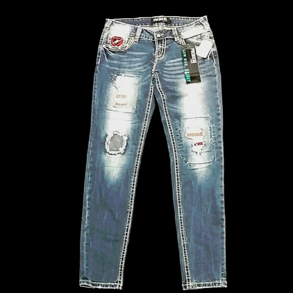 Distressed skinny jeans NWT - Picture 2 of 8